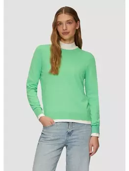 Пуловер s.Oliver Strickpullover langarm, зеленый
