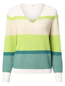 Пуловер S.Oliver, зеленый