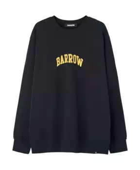 Пуловер с принтом на спине Barrow, черный