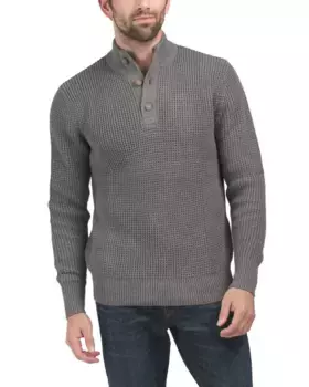 Пуловер с пуговицами Westont Jade на четверть пуговицы Southern Tide, цвет Heather Grey