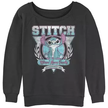 Пуловер с рисунком Disney's Lilo & Stitch Ohana Means Family Stitch Crest Juniors, цвет Charcoal Heather