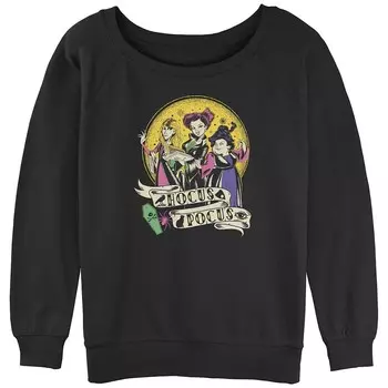 Пуловер с рисунком для подростков в стиле ретро Disney's Hocus Pocus Sanderson Sisters Moonlight, черный