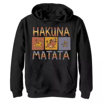 Пуловер с рисунком и рисунком «Король Лев» для мальчиков 8–20 лет Disney's Hakuna Matata Licensed Character