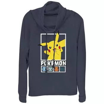 Пуловер с рисунком команды Pokmon Squares для юниоров Licensed Character, темно-синий