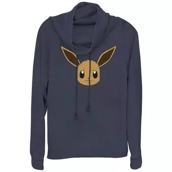Пуловер с рисунком Pokmon Eevee Face для юниоров Licensed Character, темно-синий