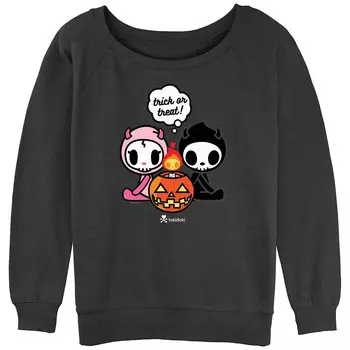 Пуловер с рисунком Tokidoki Trick Or Treat для юниоров Licensed Character, цвет Charcoal Heather