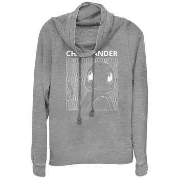 Пуловер с рисунком в виде комиксов и изображением Покемона Чармандера для юниоров, толстовка с капюшоном Licensed Character