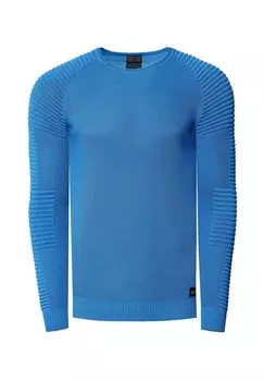 Пуловер с современным круглым вырезом RUSTY NEAL, синий