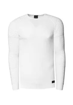 Пуловер с современным круглым вырезом RUSTY NEAL, белый