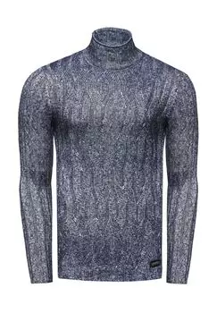 Пуловер с теплым воротником-стойкой RUSTY NEAL, цвет Marine