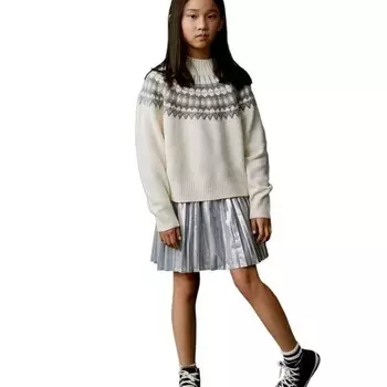 Пуловер с узором «фэр-айл» Gap, белый