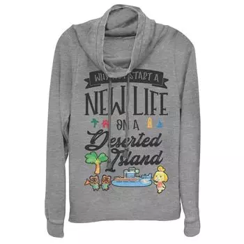 Пуловер с воротником-хомутом для юниоров Animal Crossing New Horizons New Life Licensed Character
