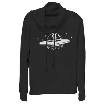 Пуловер с воротником-хомутом для юниоров «We Out Here» в виде летающей тарелки Alien