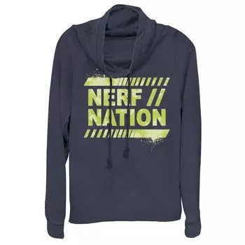 Пуловер с воротником-хомутом и неоновыми брызгами для юниоров Nerf Nation Licensed Character