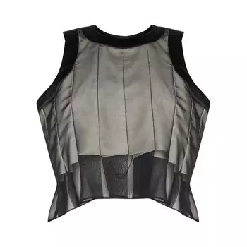 Пуловер Sacai Chiffon Pullover, черный