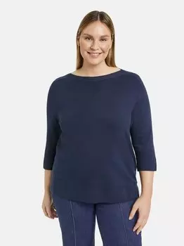 Пуловер Samoon, синий