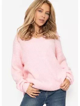 Пуловер SASSYCLASSY Oversize Pullover, розовый