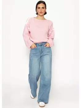 Пуловер SASSYCLASSY, розовый