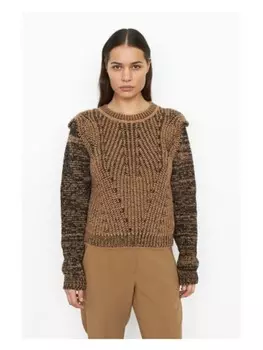 Пуловер SECOND FEMALE, коричневый