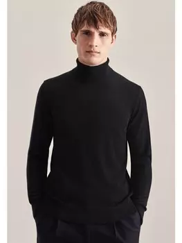 Пуловер Seidensticker Regular, черный