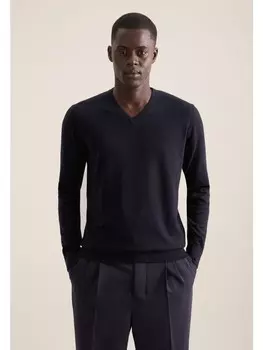 Пуловер Seidensticker Regular, темно-синий