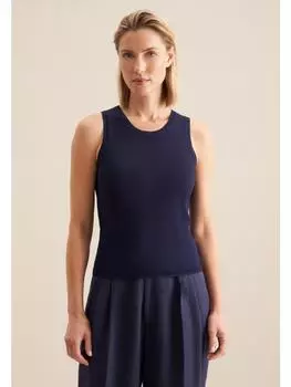 Пуловер Seidensticker, темно-синий