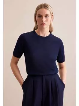 Пуловер Seidensticker, темно-синий