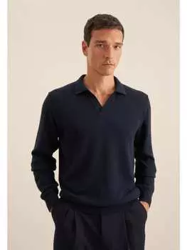 Пуловер Seidensticker, темно-синий