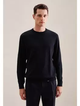 Пуловер Seidensticker, темно-синий