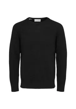 Пуловер SELECTED, черный