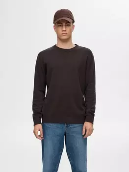 Пуловер SELECTED HOMME, коричневый