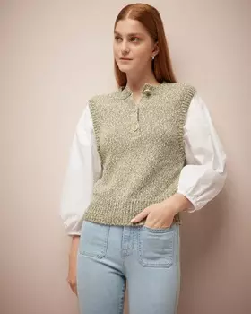 Пуловер Shawnet в смешанной технике Veronica Beard