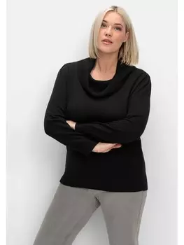 Пуловер sheego, черный