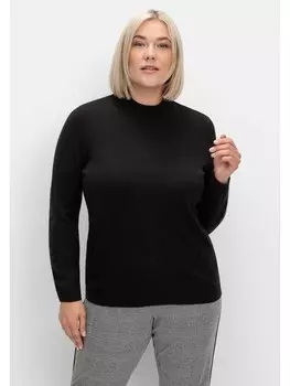 Пуловер sheego, черный