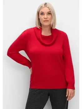 Пуловер sheego, красный