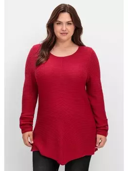 Пуловер sheego, красный