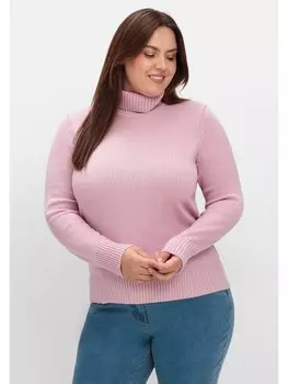 Пуловер sheego Rollkragen, цвет altros