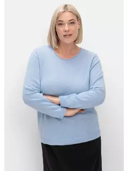 Пуловер sheego, синий