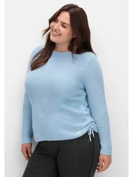 Пуловер sheego Strick, цвет eisblau