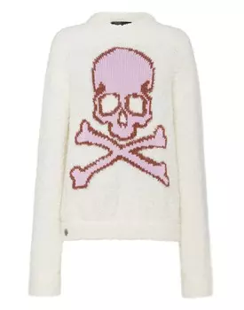 Пуловер Skull&Bones Philipp Plein, цвет Cream + Rose