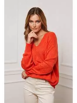 Пуловер So Cachemire, оранжевый