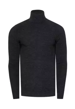 Пуловер со стильным высоким воротником RUSTY NEAL, антрацит