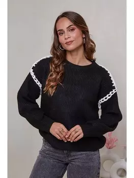 Пуловер Soft Cashmere, черный