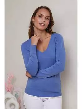 Пуловер Soft Cashmere, синий