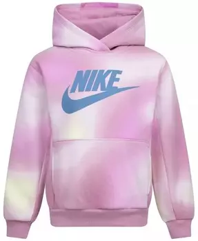 Пуловер Solarized для маленьких девочек, толстовка с логотипом Nike, фиолетовый