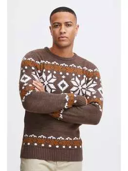 Пуловер !SOLID, коричневый