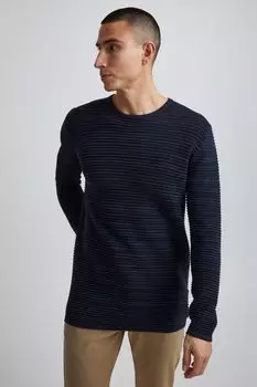 Пуловер !SOLID Rundhals, синий