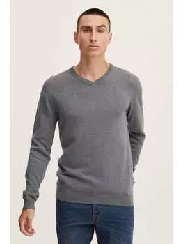 Пуловер !SOLID, серый