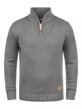 Пуловер !SOLID, серый