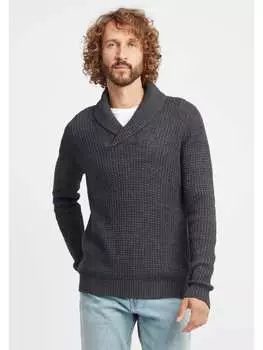 Пуловер !SOLID, серый